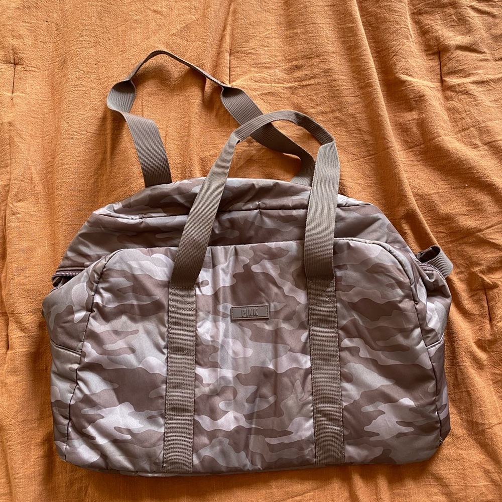 PINK Victoria’s secret Camo Duffel Bag